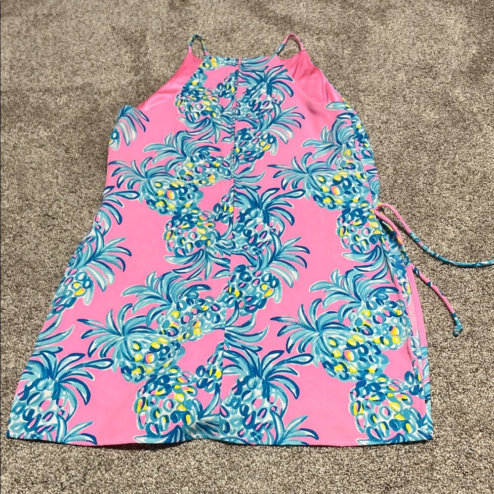 Lilly Pulitzer Pink Tropical Pineapple Print Sundress - Picture 6 of 6